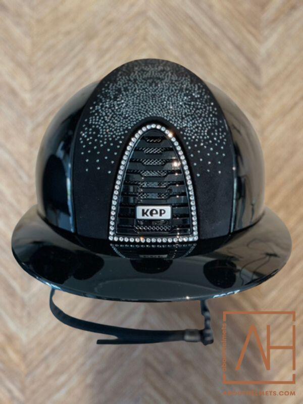 KEP Italia Cromo 2.0 Polish Black with shaded Swarovski Silver insert and crystal frame