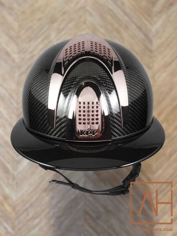 KEP E-Light Carbon - Black Shine Rose Gold | Polo Visor - About Helmets