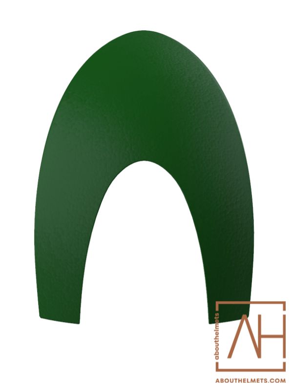 KEP Leather Green front insert - About Helmets