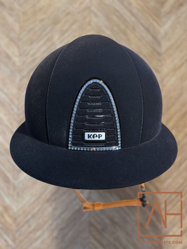 KEP Cromo Velvet Polo Black Swarovski