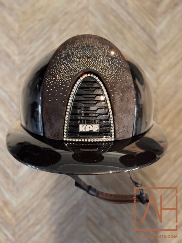 KEP Polo Polish Brown Shaded Swarovski Gold