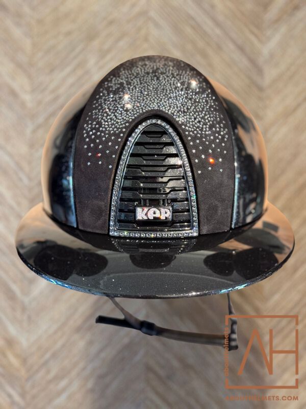 KEP Italia Polo Diamond Black Shaded Silver Swarovski - About Helmets