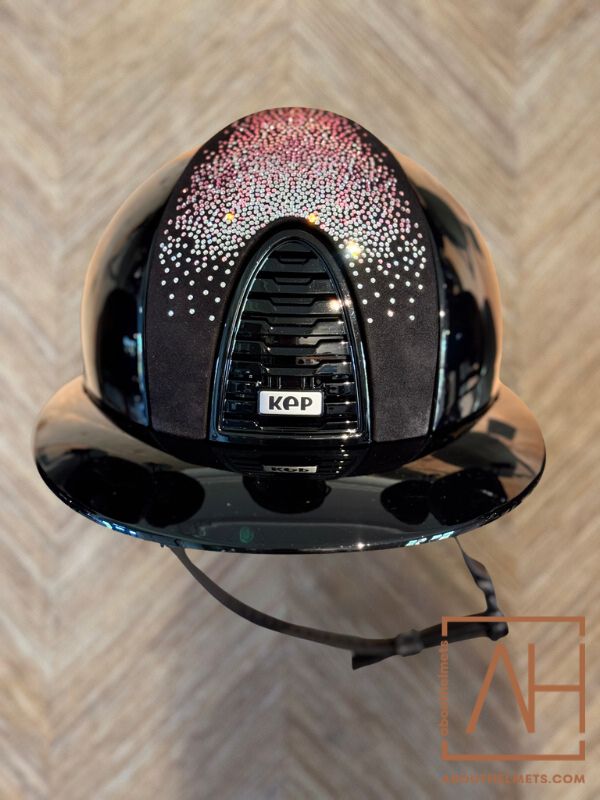 KEP Italia Polo Polish Black Shaded Swarovski Pink - About Helmets