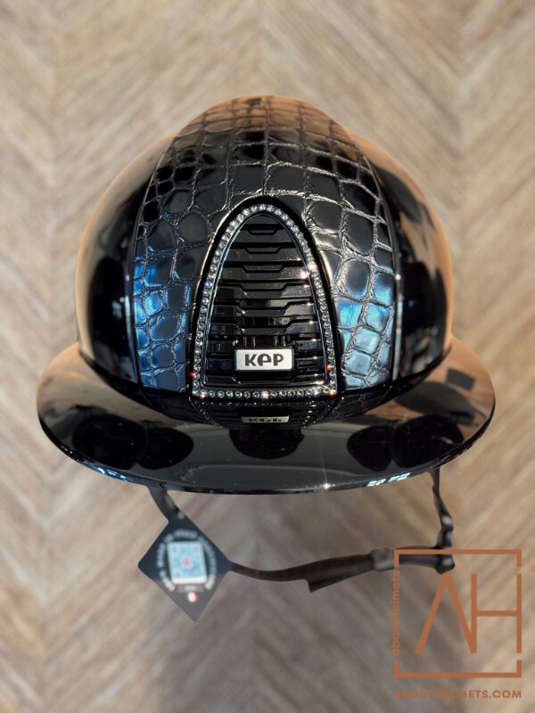 KEP Italia Polo Polish Cocco Black Swarovski - About Helmets