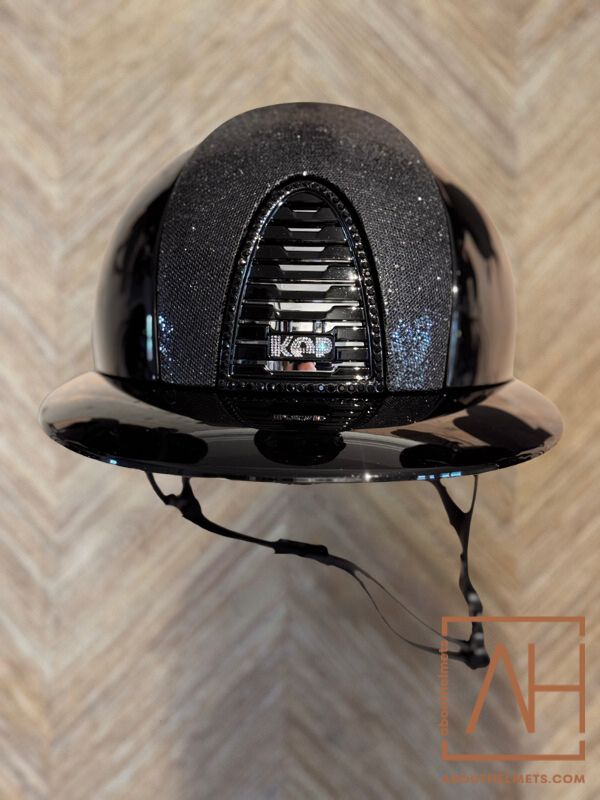 KEP Italia Polo Polish Glitter Black Swarovski - About Helmets