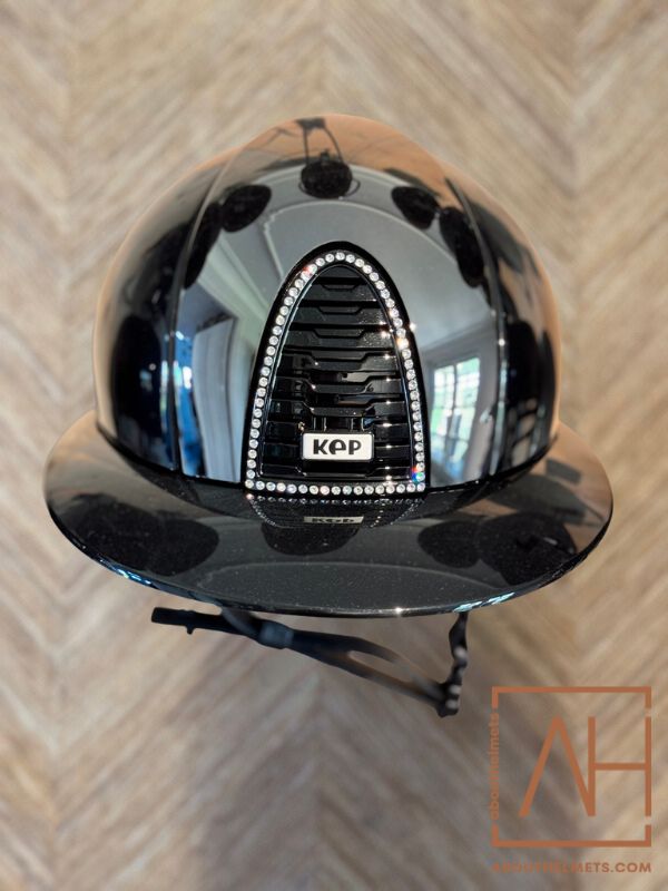 KEP Italia Polo Polish Mirror Black Swarovski - About Helmets