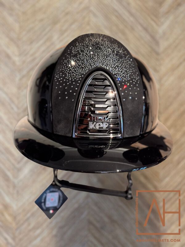 KEP Italia Polo Polish Shaded Swarovski Black Mirror - About Helmets