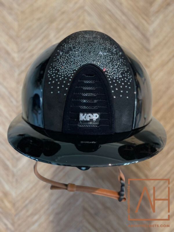 KEP Italia Polo Polish Black Shaded Swarovski Silver Crystally