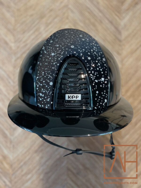 KEP Italia Polo Polish Black Sparkling Velvet - About Helmets