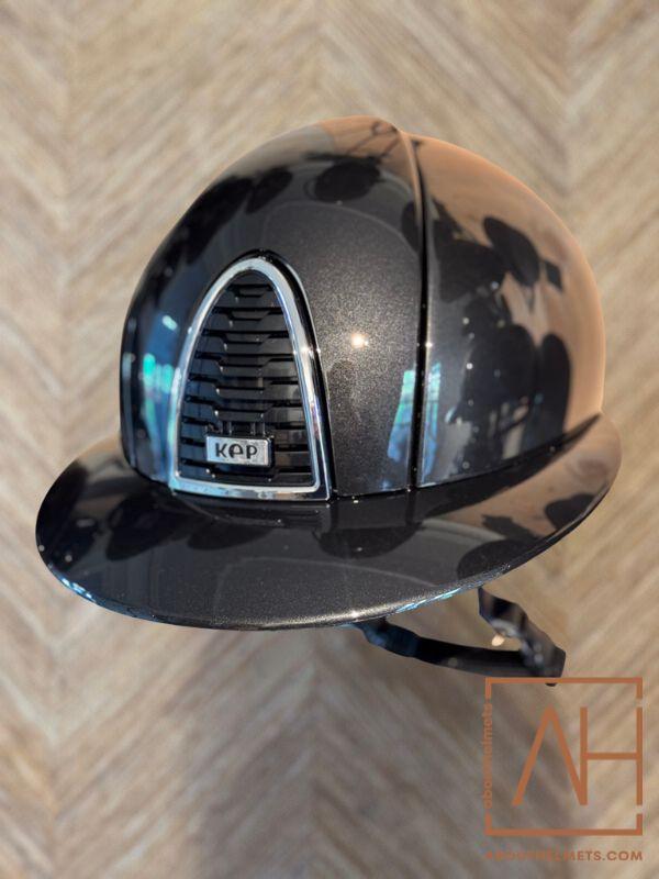 chrome polo motorcycle helmets Kep Italia Riding Helmet Cromo 2.0 Matt Peak Black Frame they stretch and mold to the shape of your head after short usage . KEP Italia Polo Shine Black