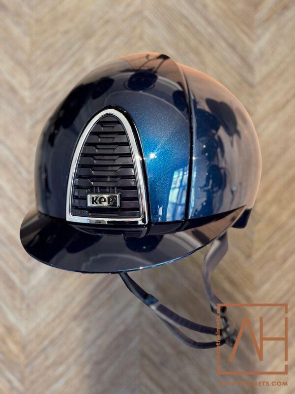 blue chrome motorcycle helmet KEP Italia Shine Blue Chrome – About Helmets