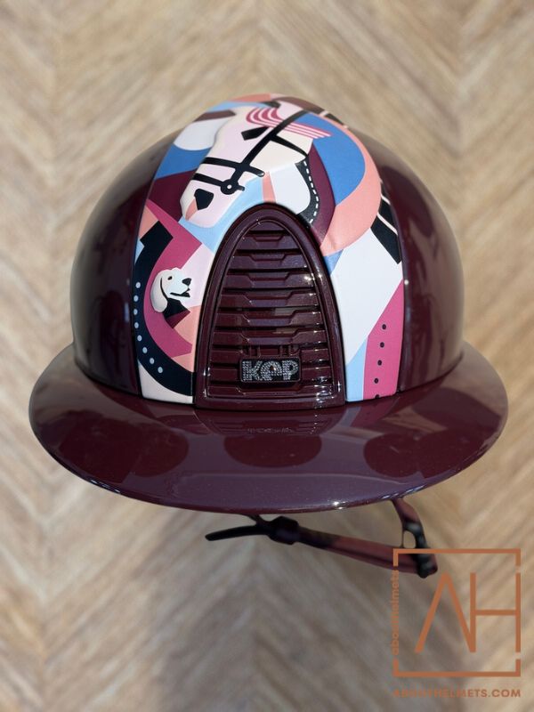 KEP Italia Burgundy Pegasus | Polo Cristalli - About Helmets