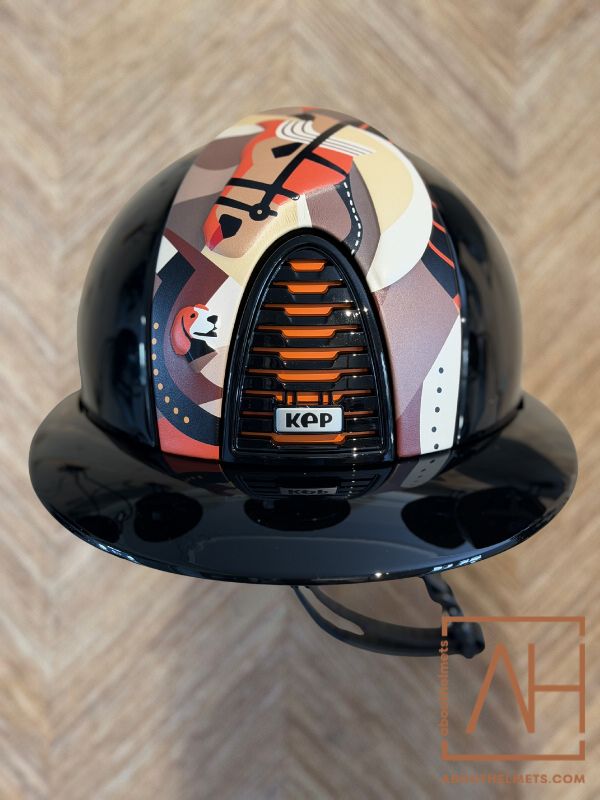 KEP Polish Black Polo Pegasus Orange