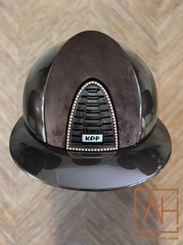KEP Polish Brown Polo | Suede Swarovski - About Helmets