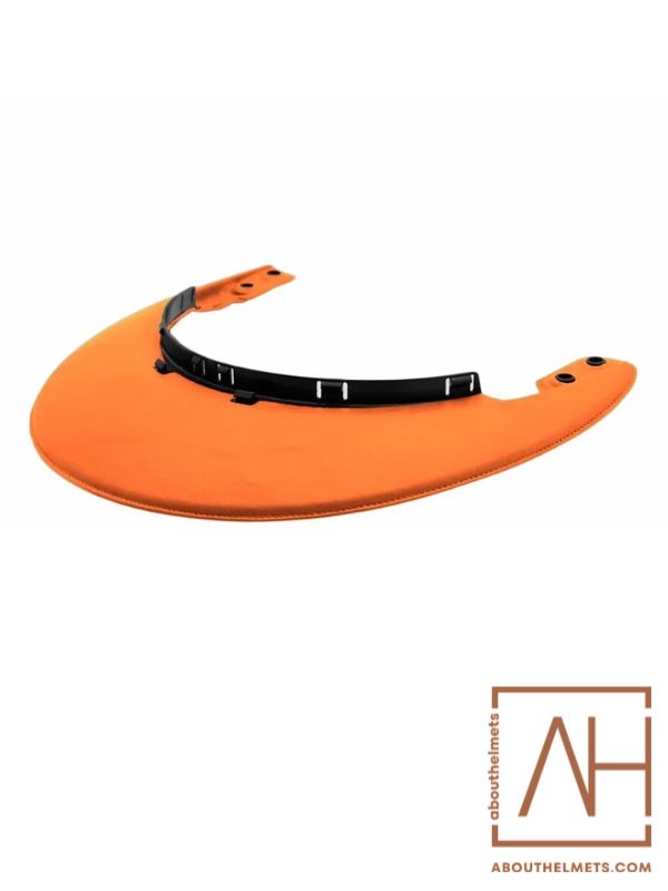 KEP Visor Leather Orange Polo - About Helmets