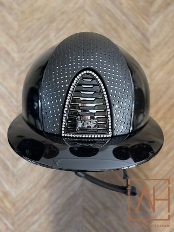 KEP Polish Black Polo | Verona Swarovski Cristalli - About Helmets